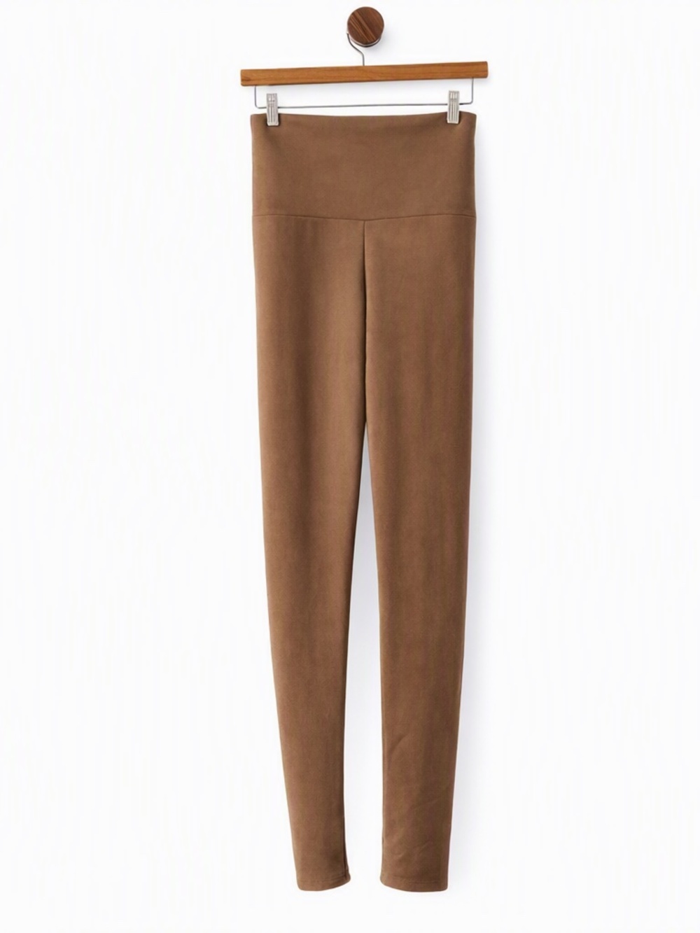 Akira Cherish Faux Suede LEGGING IN Brown Made in USA